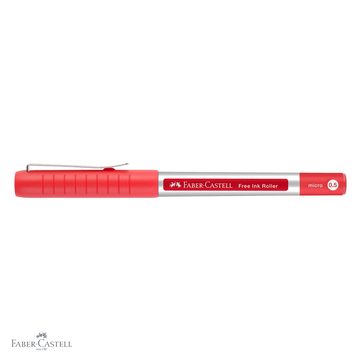 Roller Faber-Castell Free Ink 0.5mm, cerneala rosie, linie extra fina, pentru scriere profesionala [3]