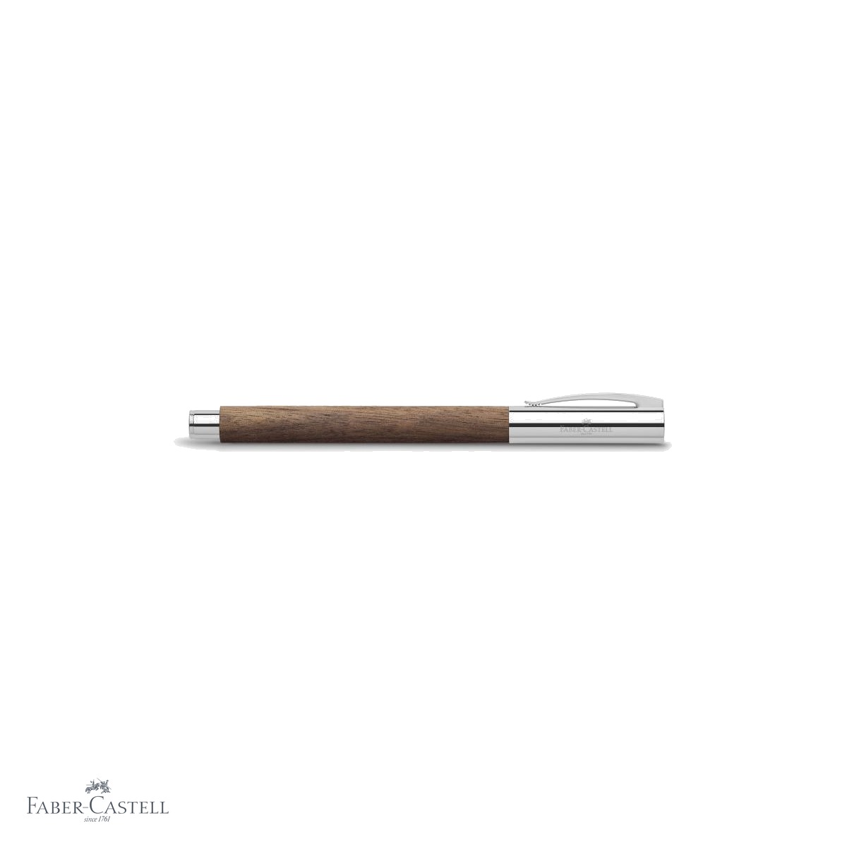 Stilou Faber-Castell Ambition corp lemn de nuc, penita otel inoxidabil, pentru scriere premium [3]