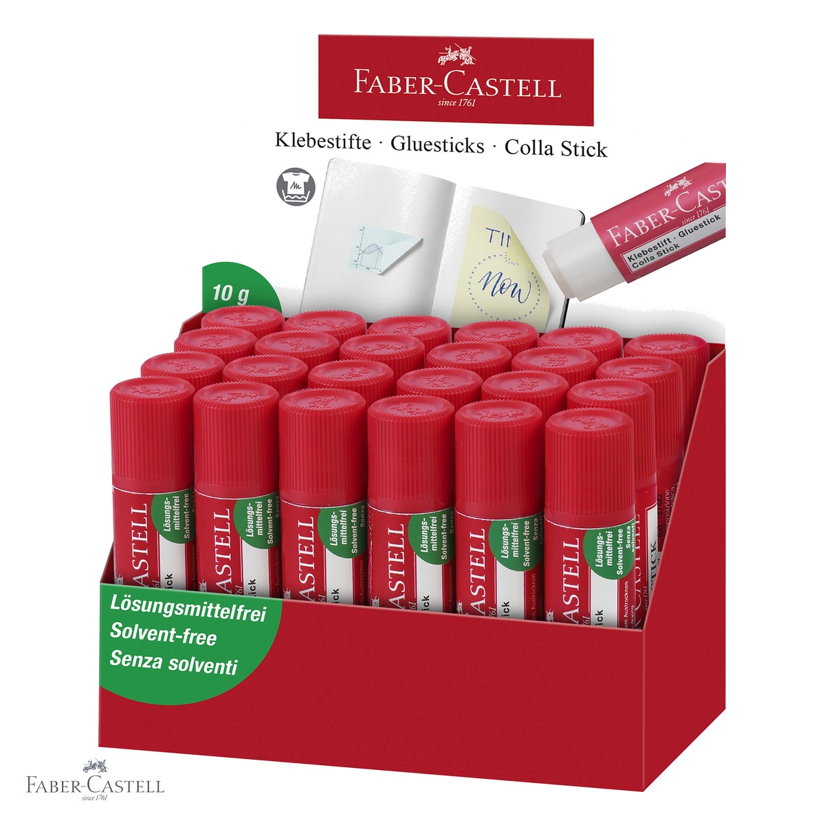 Lipici stick Faber-Castell 10g, fara solvent, pentru hartie, carton si fotografii [3]