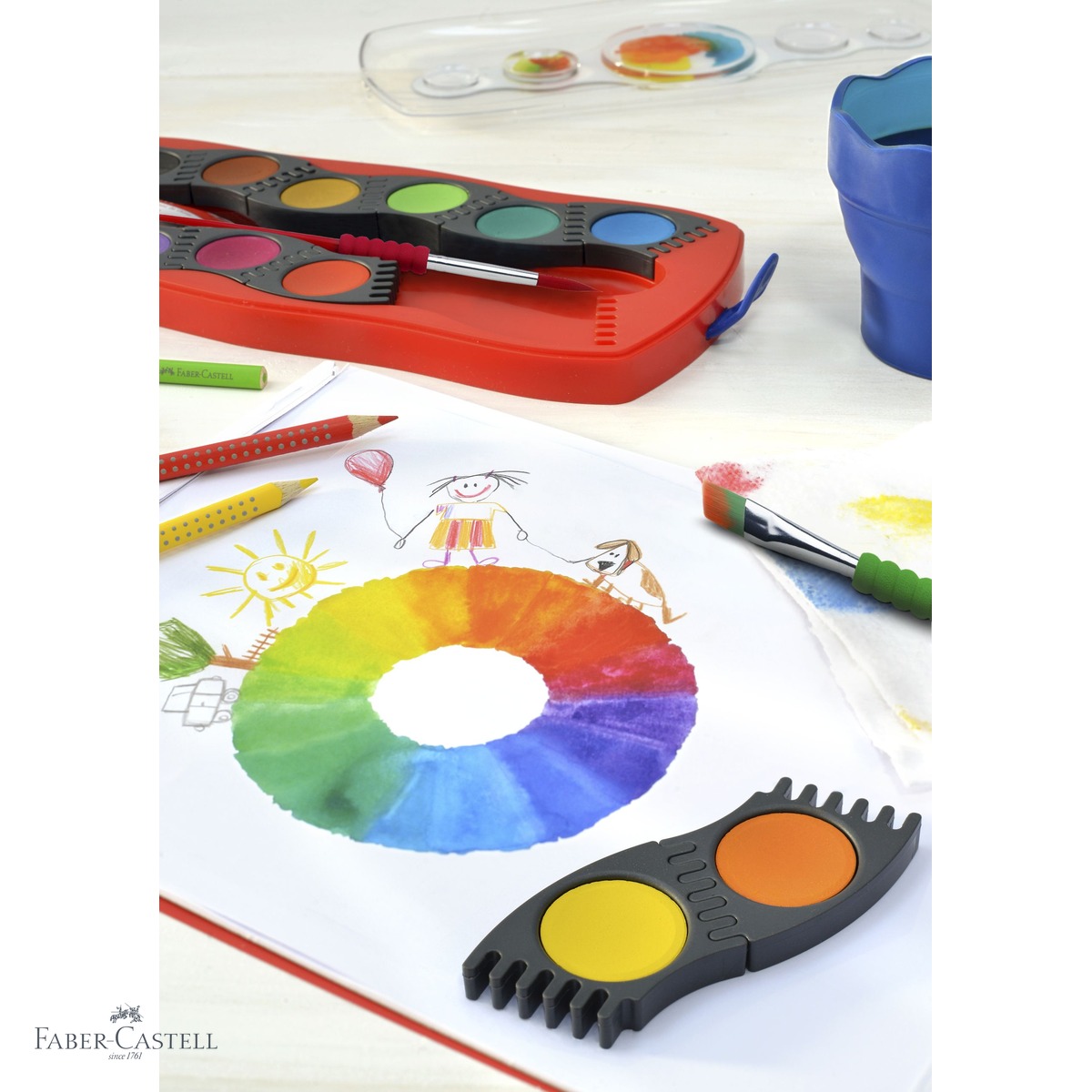 Bloc desen A3 Faber-Castell, 10 file, hartie 100g/mp, pentru acuarela si desen artistic [3]