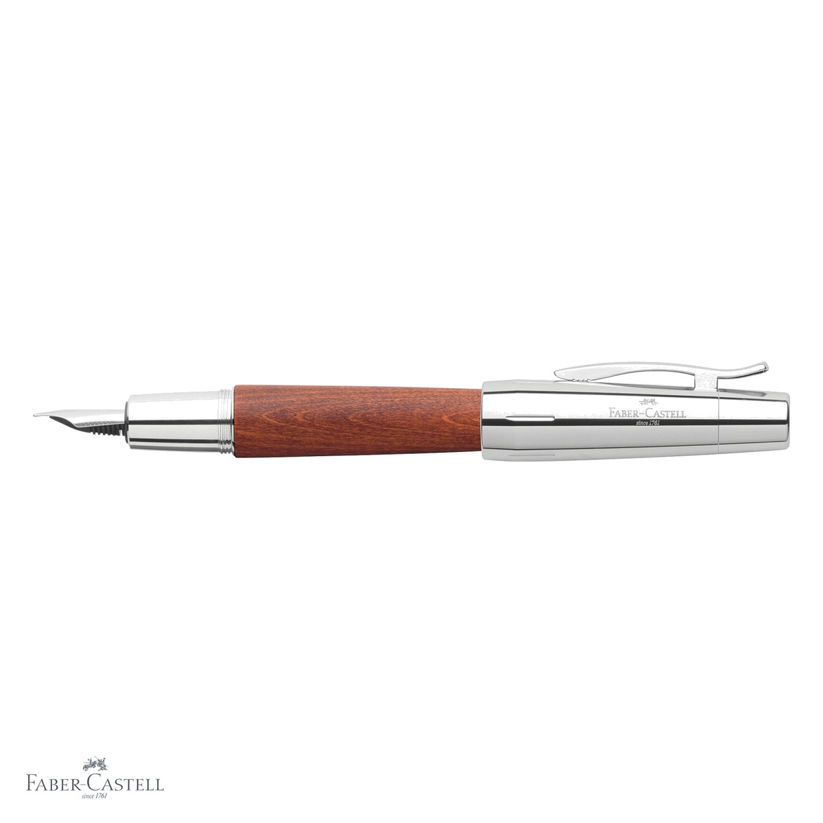 Stilou Faber-Castell e-Motion, corp din lemn de par, penita otel inoxidabil, pentru scriere premium [3]