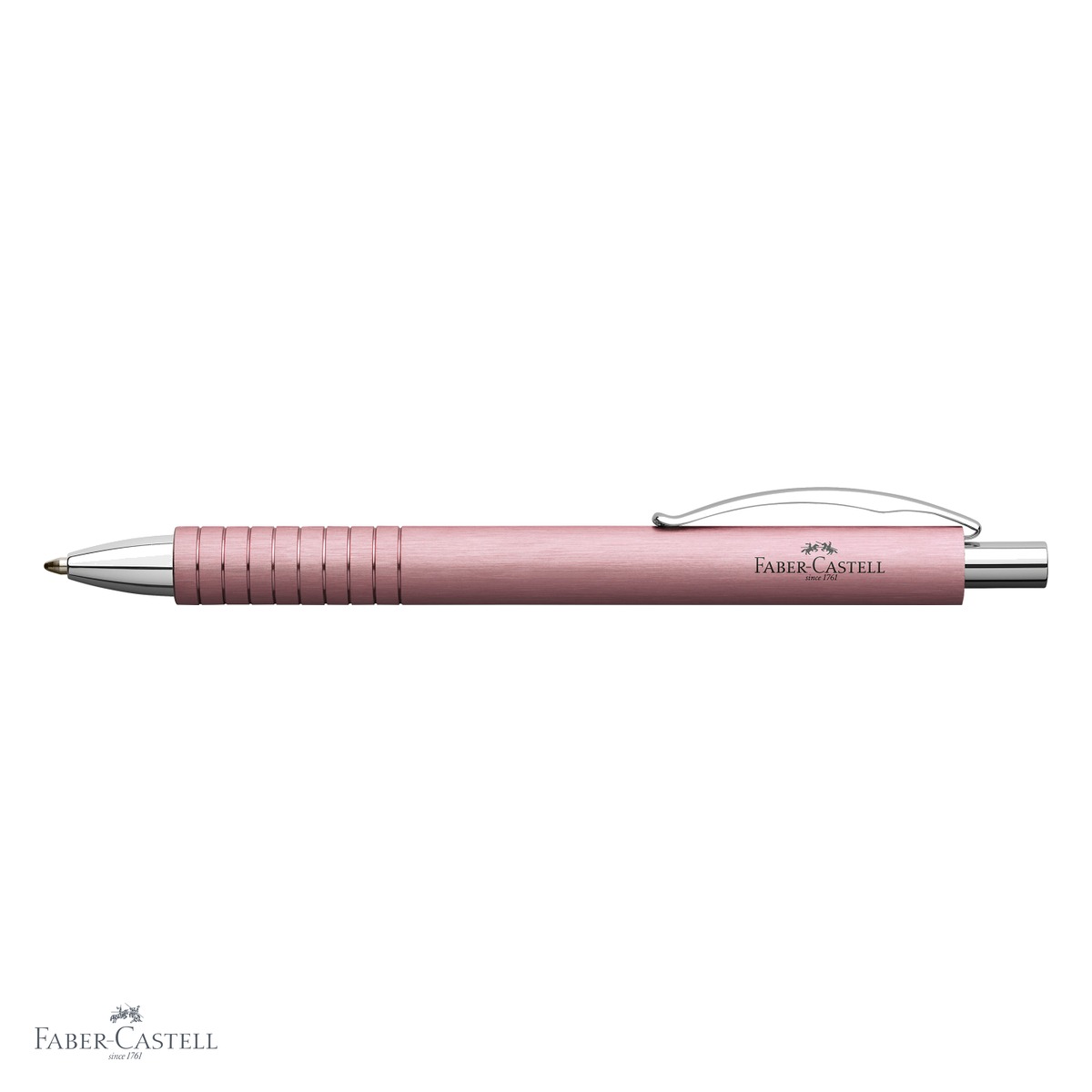 Pix premium Faber-Castell Essentio Aluminium Rose, mecanism, mina neagra B, design elegant pentru birou [3]
