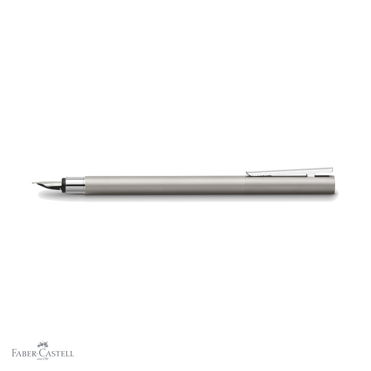 Stilou Faber-Castell Neo Slim Metal Mat, penita EF din otel inoxidabil, pentru profesionisti [3]