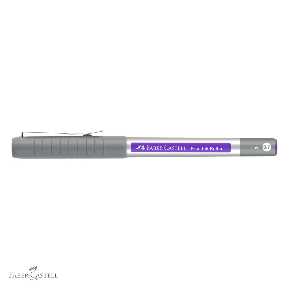 Roller Faber-Castell Free Ink violet, varf conic 0.7mm, scriere fina si confortabila [3]