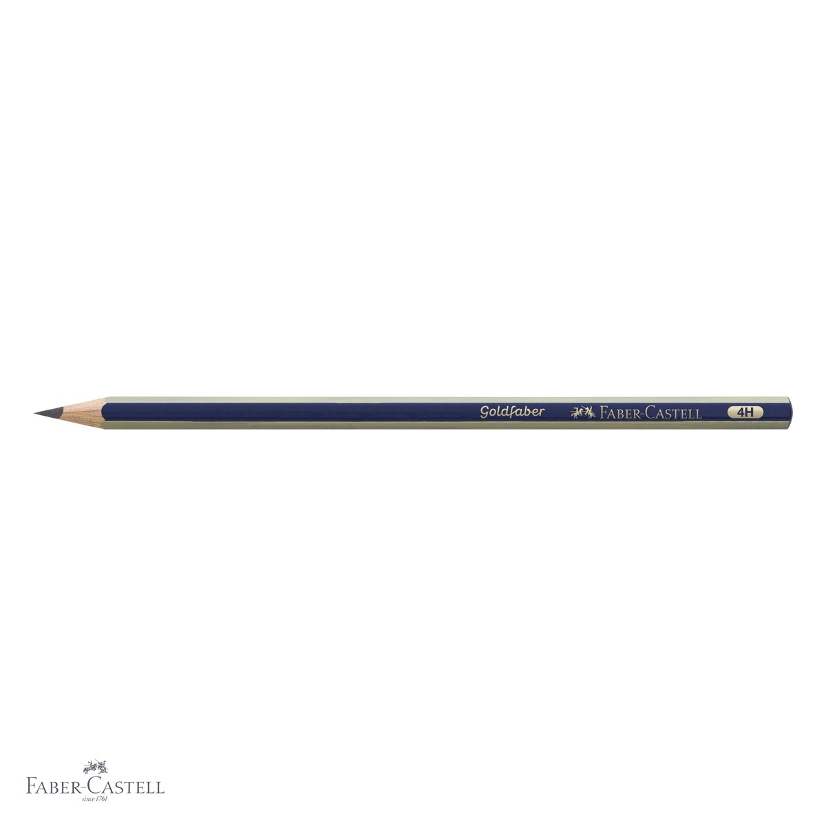 Creion grafit Faber-Castell Goldfaber 1221, duritate 4H, forma hexagonala, fara guma, pentru desen tehnic si scriere de precizie [3]