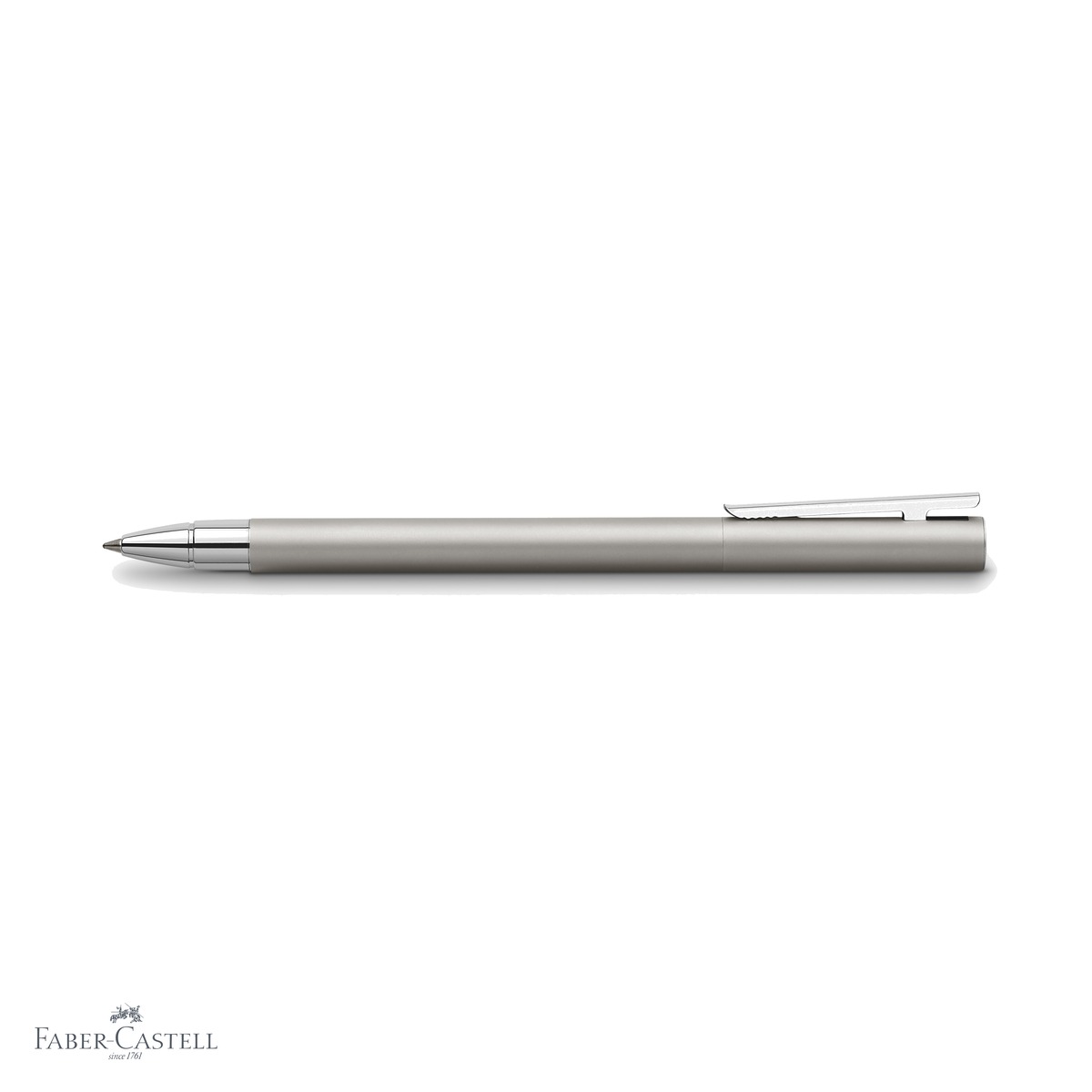 Roller premium Faber-Castell Neo Slim Metal mat, corp din otel, varf ceramic, pentru uz profesional [3]