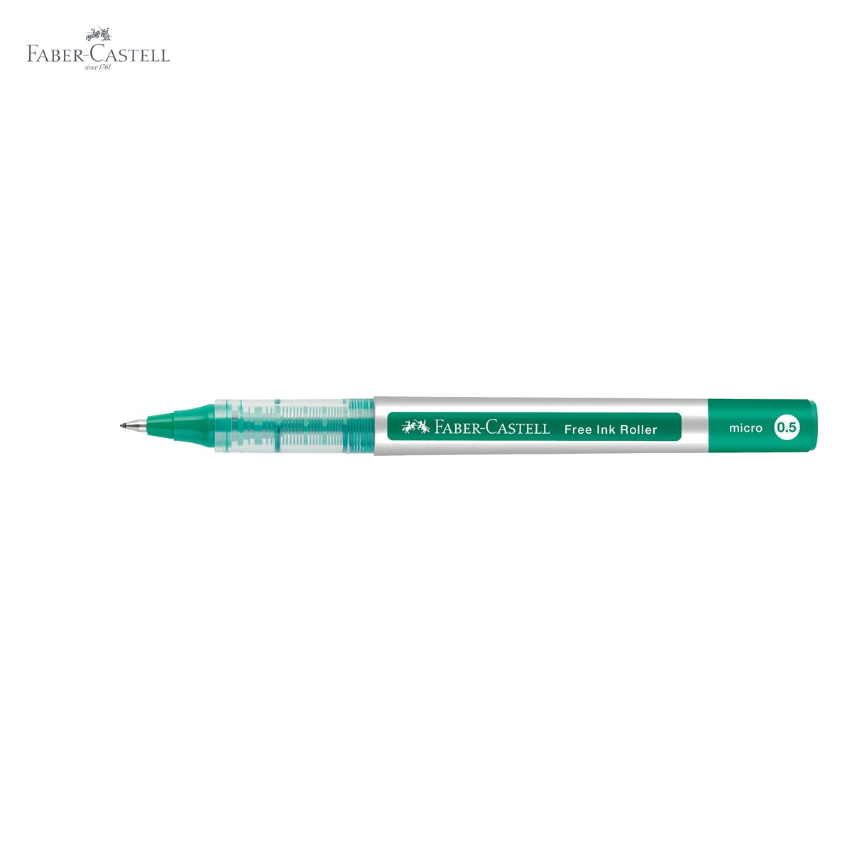 Roller Faber-Castell Free Ink, varf conic 0.5mm, linie extra fina, culoare verde [4]