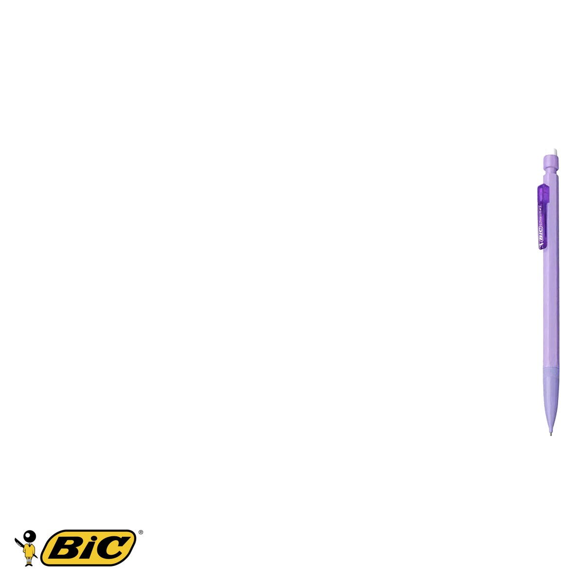 Creion mecanic Bic Matic 0.7mm, culori pastel, corp hexagonal cu radiera, pentru scris si desen [4]