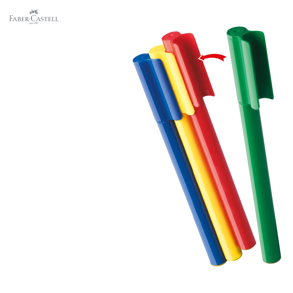 Set 60 carioci Faber-Castell Connector cu geanta cadou, cerneala pe baza de apa, pentru copii [4]