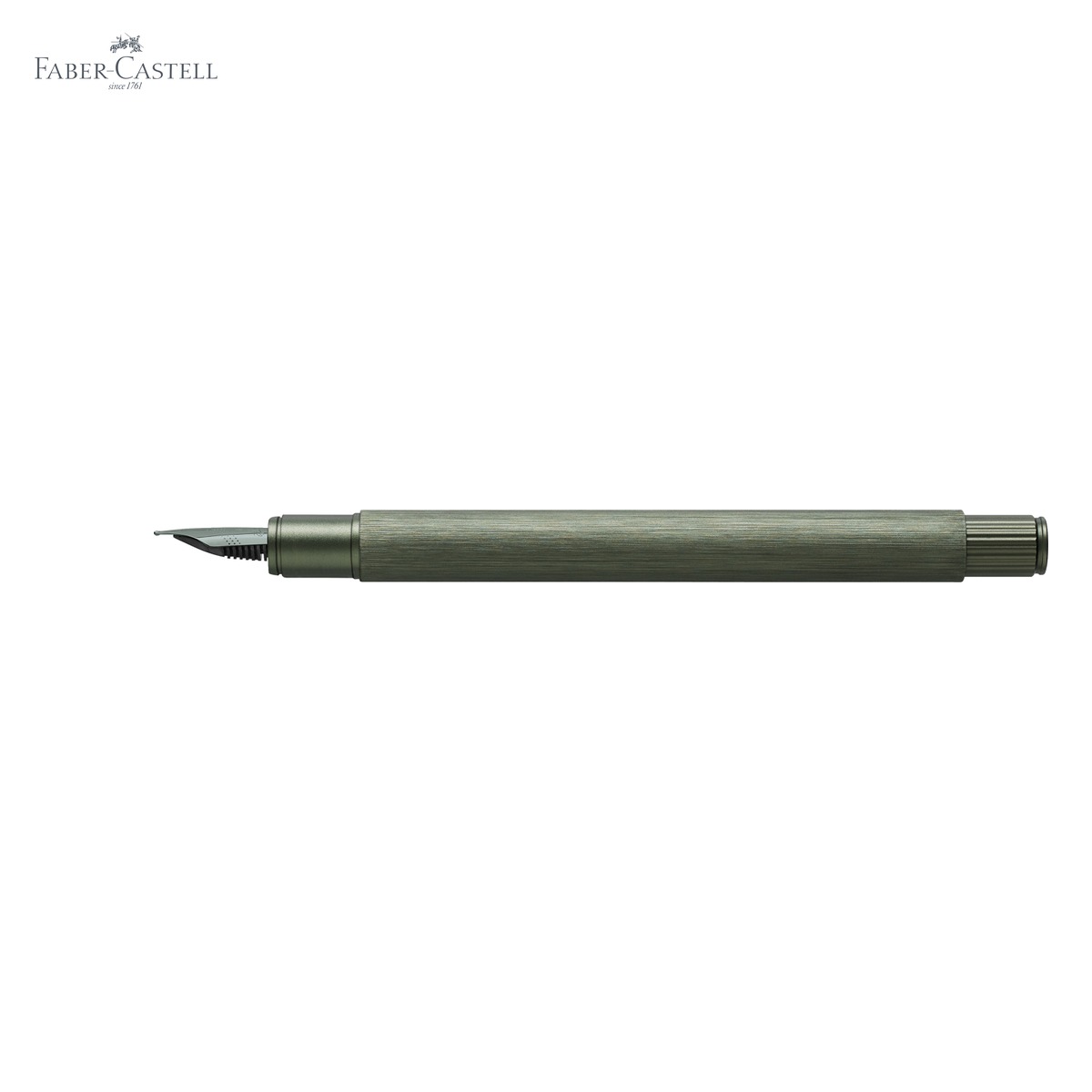 Stilou Faber-Castell Neo Slim din aluminiu anodizat verde, penita otel inoxidabil M, pentru profesionisti [4]