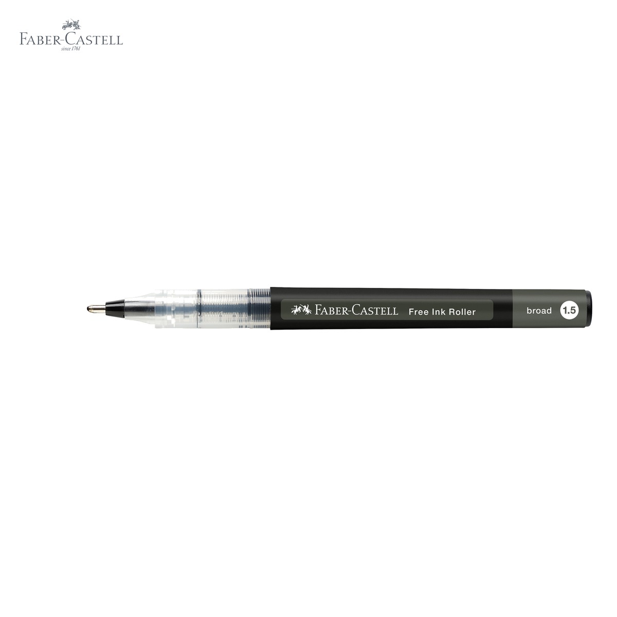 Roller Faber-Castell Free Ink negru, varf conic 1.5mm, scriere fluida tip B, pentru birou si uz profesional [4]