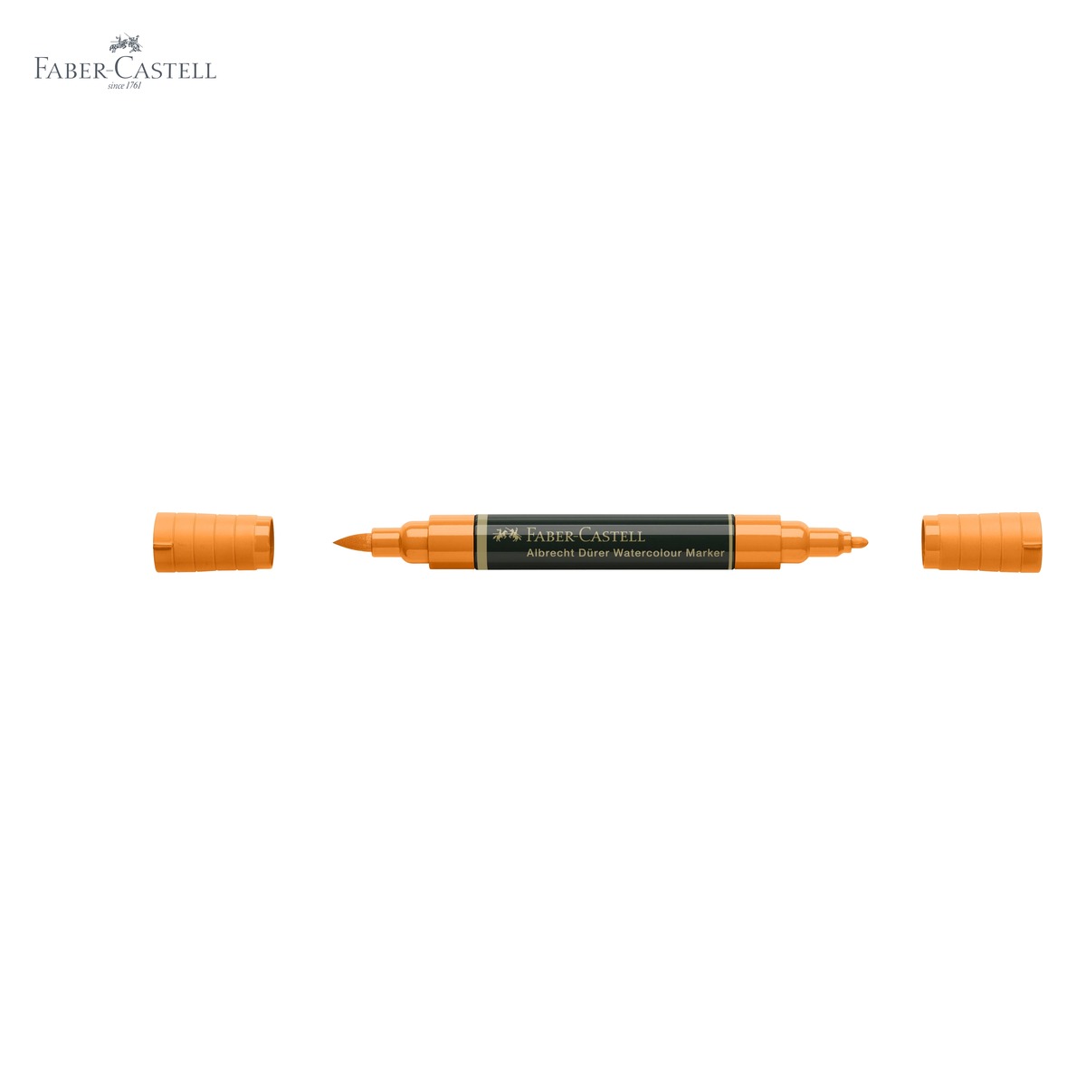 Marker acuarela portocaliu Faber-Castell Albrecht Durer, varf dublu pensula si fetru, pentru schite si pictura [4]