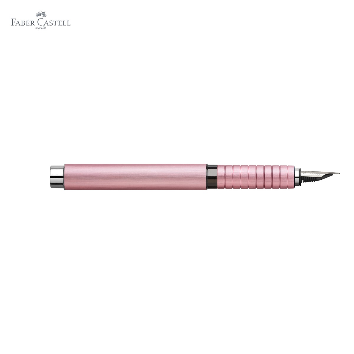Stilou premium Faber-Castell Essentio Aluminium Rose, penita din otel inoxidabil, design clasic modern [4]
