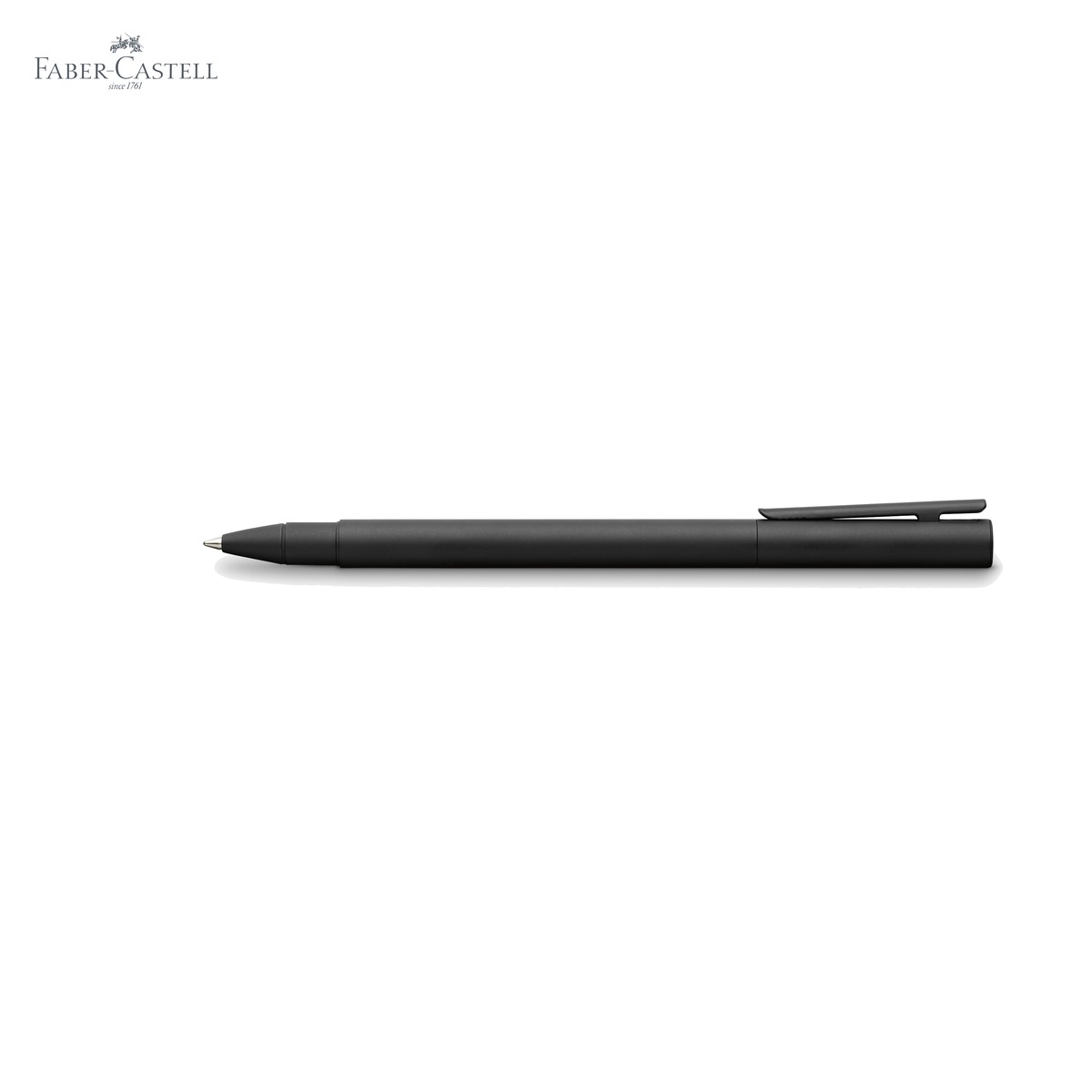 Roller premium Faber-Castell Neo Slim Metal, corp din otel negru mat, varf ceramic, pentru scriere profesionala [4]