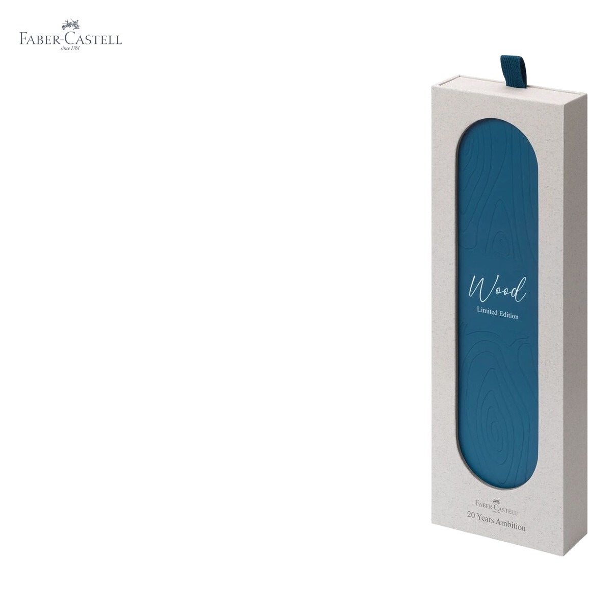 Stilou Faber-Castell Ambition Blue Wood, penita F, corp din lemn de carpen lacuit, editie limitata [4]