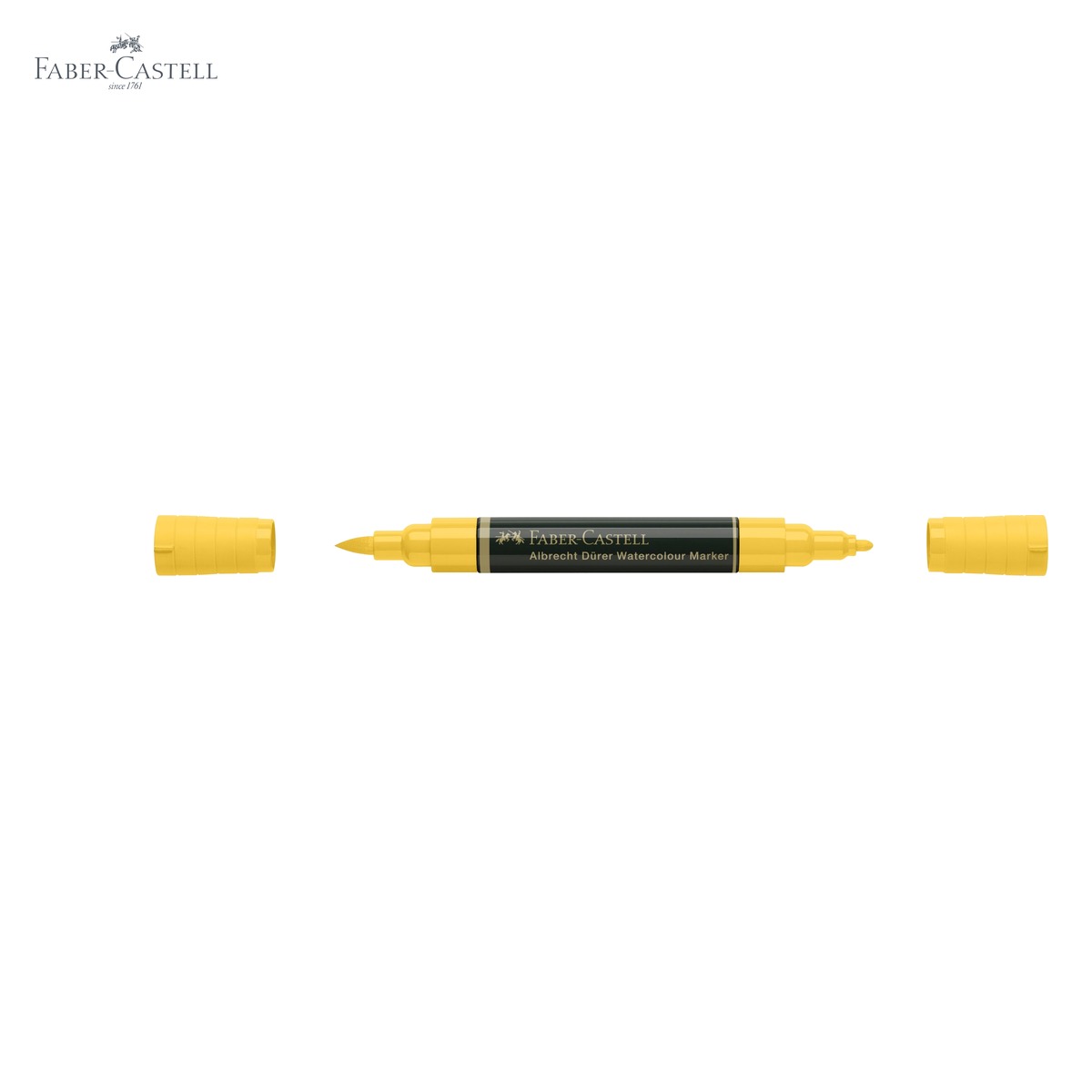 Marker acuarela Faber-Castell Albrecht Durer, galben crom inchis 109, varf dublu pensula si fetru, pentru schite si pictura [4]