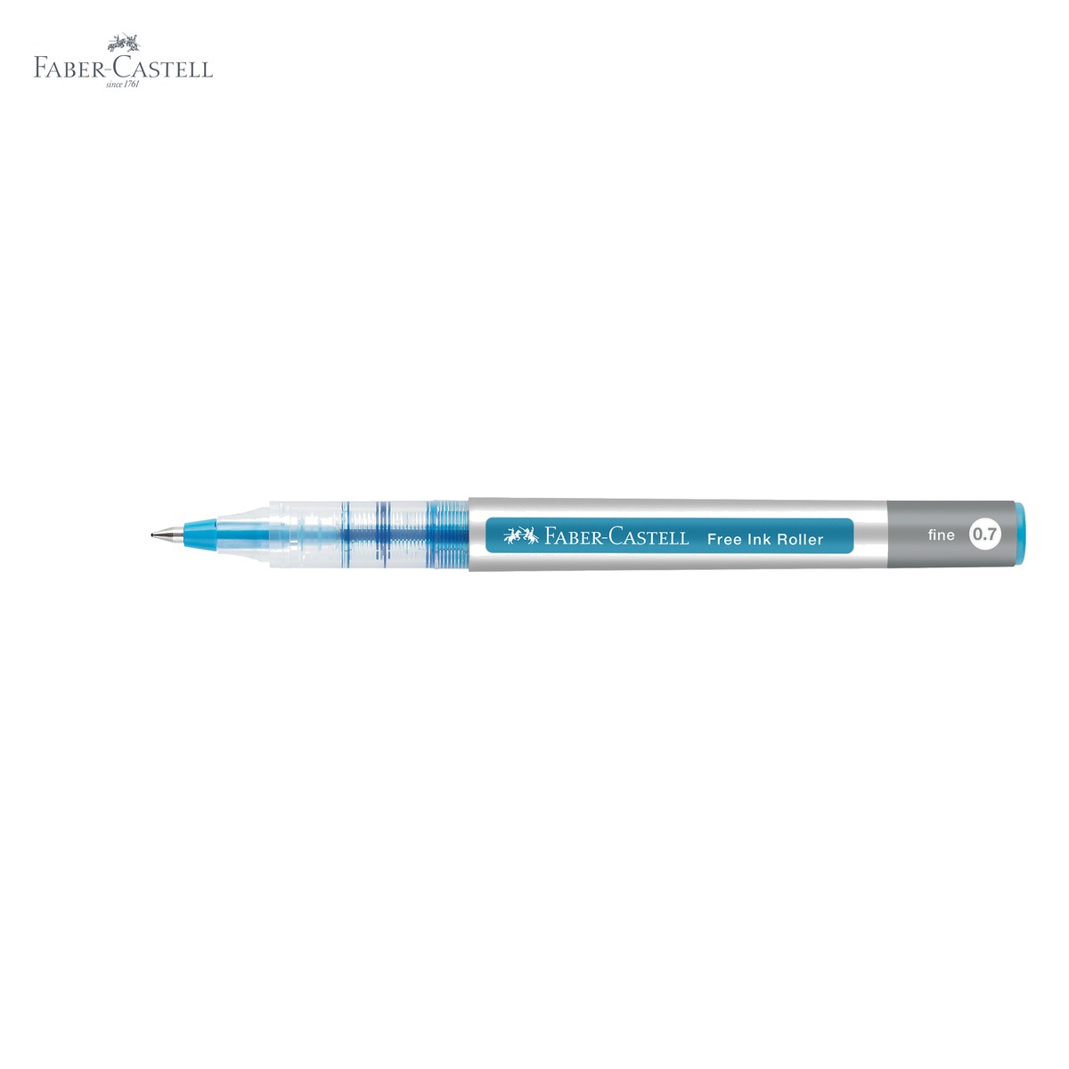 Roller Faber-Castell Free Ink 0.7mm albastru, varf conic, scriere fina si flux constant de cerneala [4]