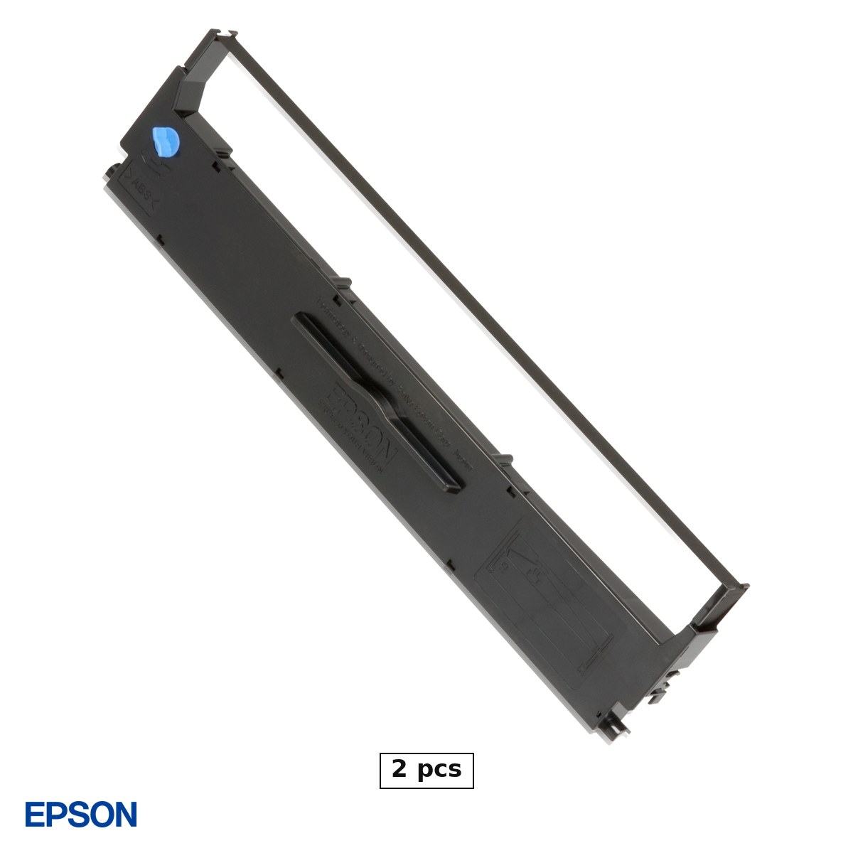 Accesorii imprimante - Set 2 x caseta ribon Epson pentru imprimante matriciale LX-300+, LX-300+II si LX-350, ribon textil, 4 milioane caractere, negru, C13S015637
