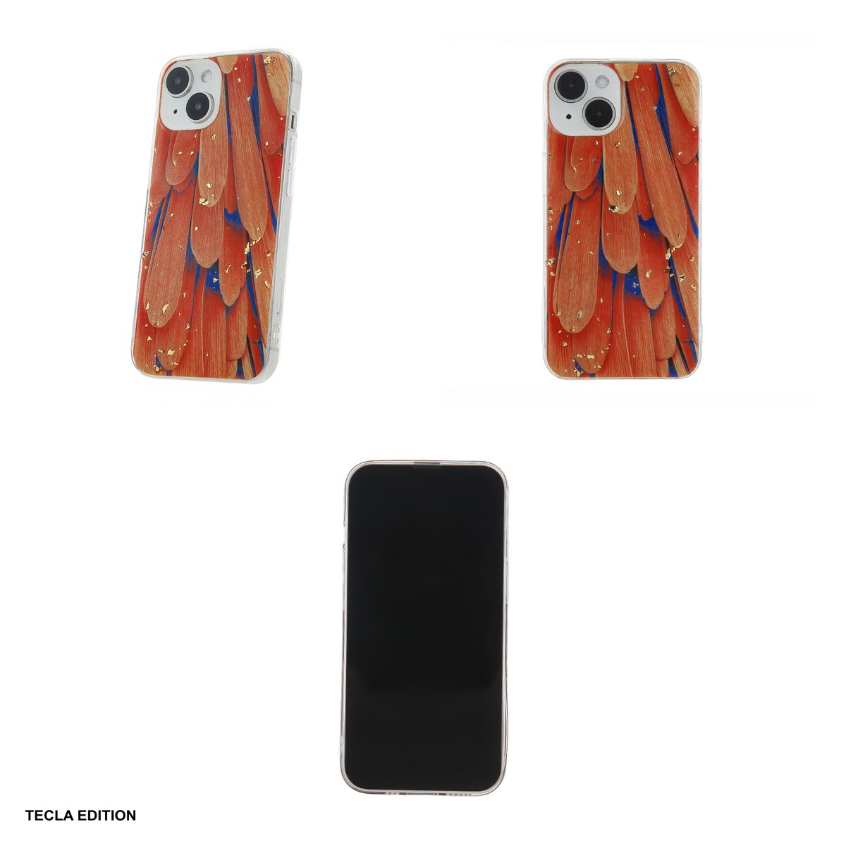 Husa Gold Glam pentru Samsung Galaxy A34, Carcasa, Portocaliu [3]