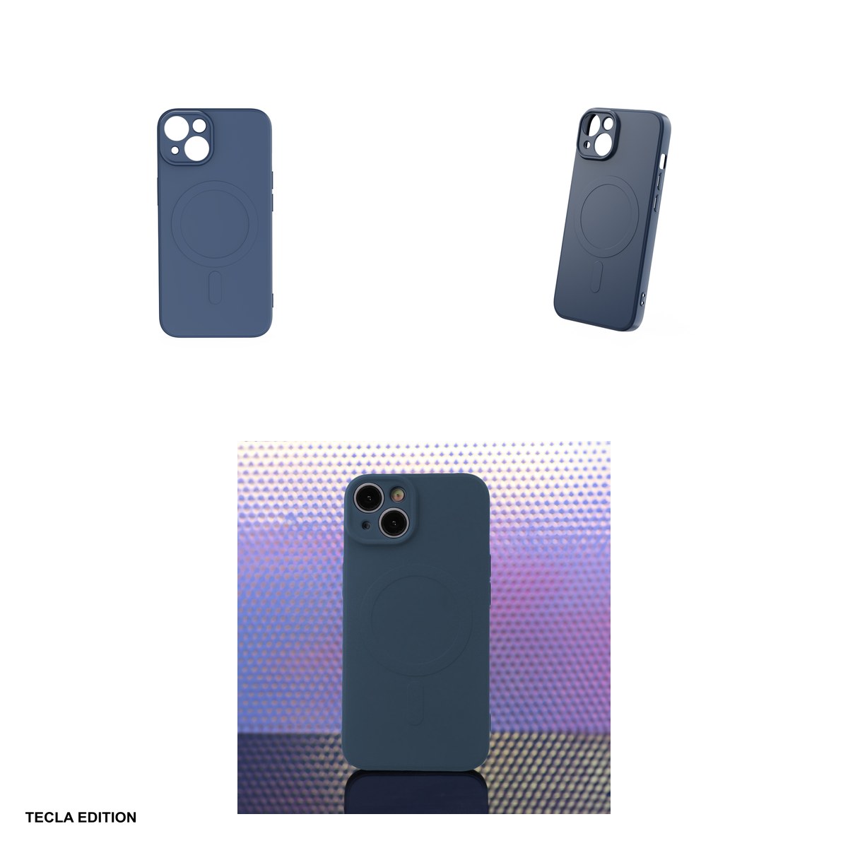 Husa Simple Color Mag pentru Apple iPhone 15, Carcasa magnetica, Albastru [3]