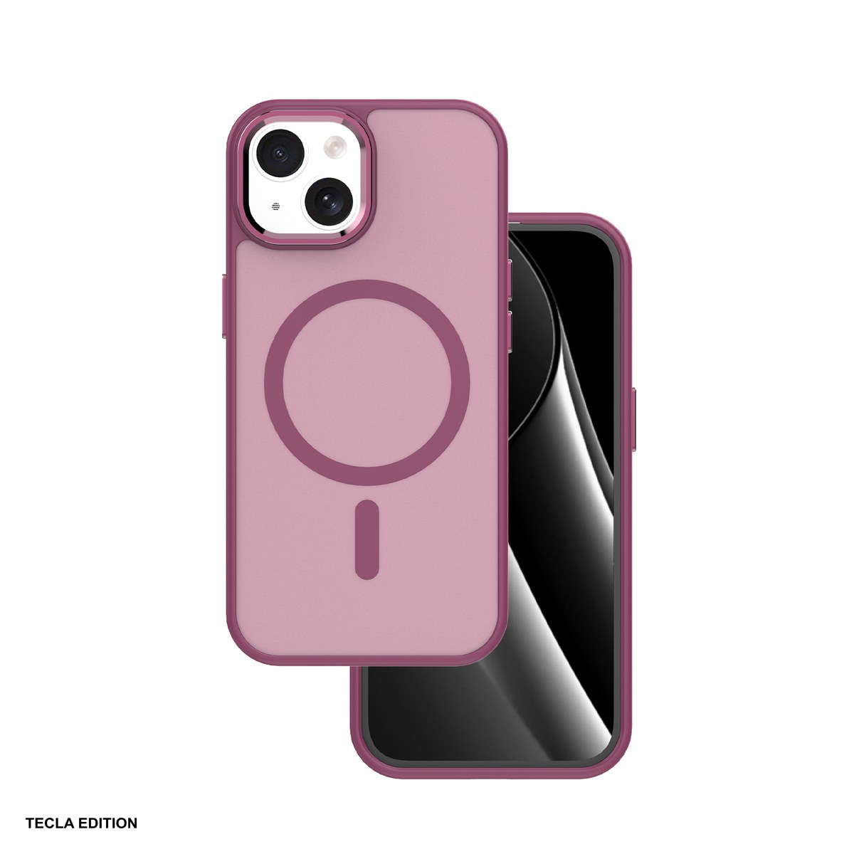 Huse si protectii smartphone - Husa Frozen Mag pentru Apple iPhone 15, Carcasa magnetica, Rosu