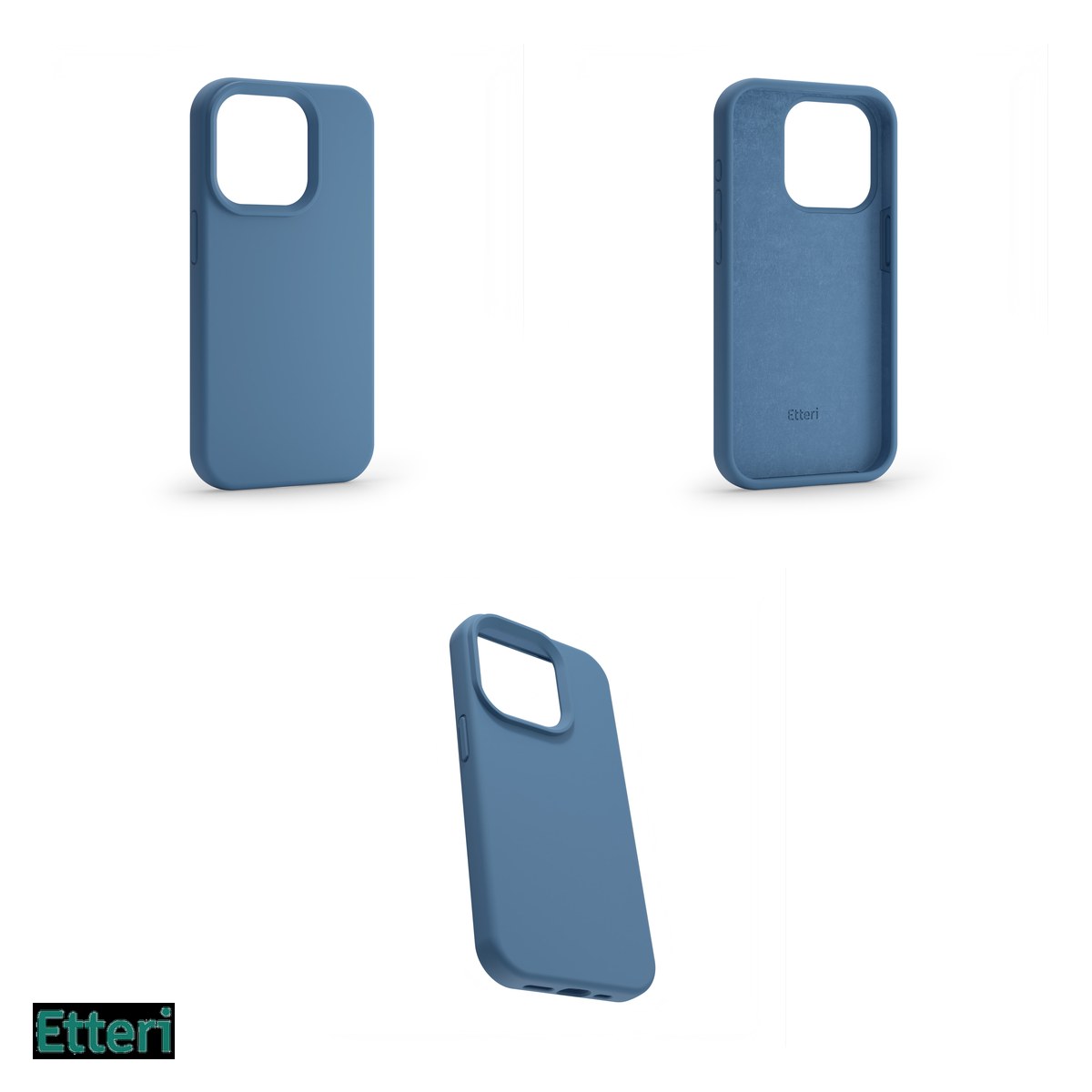 Husa Etteri Silicone pentru Samsung Galaxy A34, Carcasa, Albastru [3]