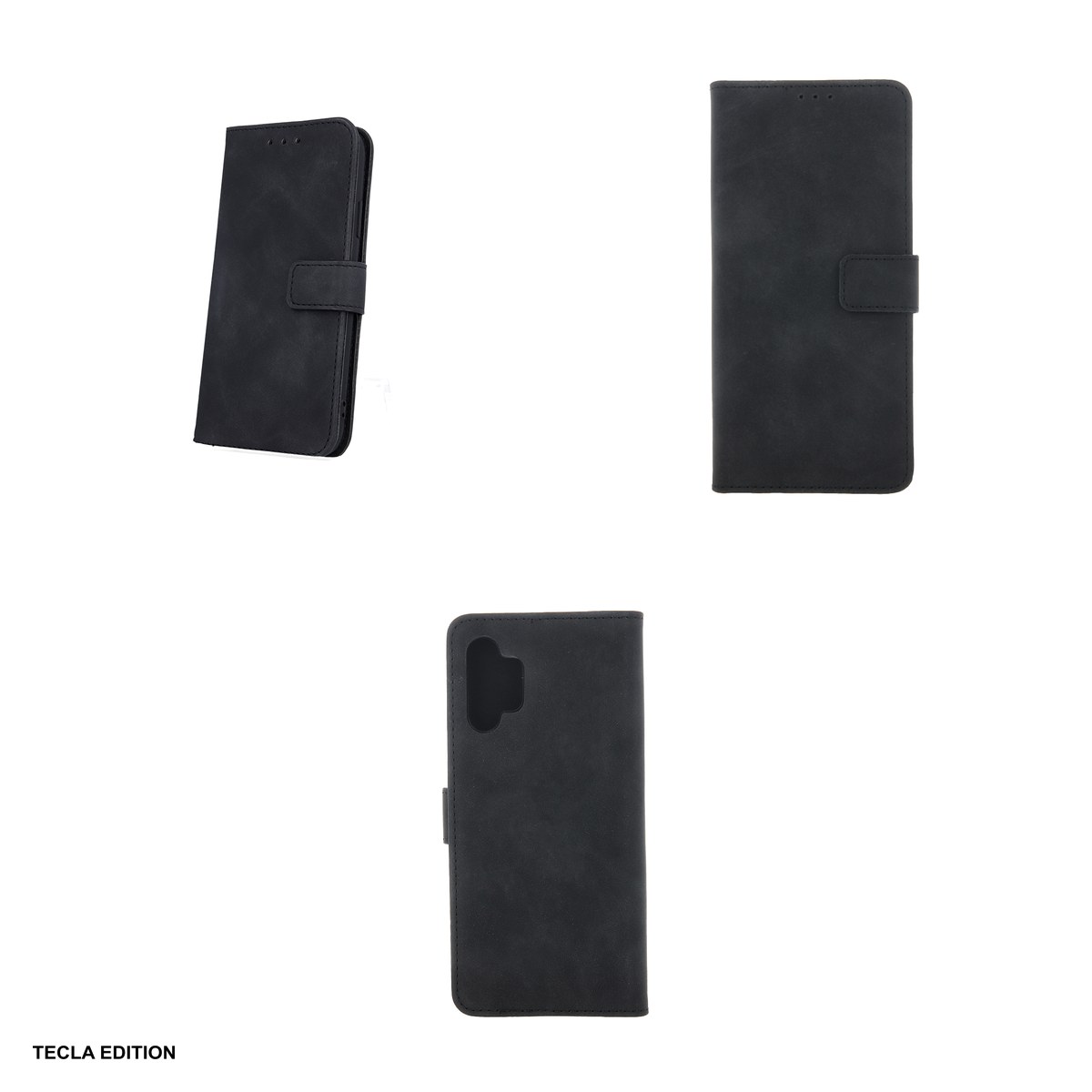 Husa Smart Velvet pentru Samsung Galaxy A16 5G, Galaxy A16 4G, tip carte cu inchidere magnetica, Negru [3]