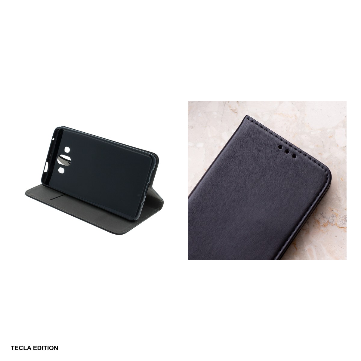 Husa Smart Magnetic pentru Motorola Moto G05, Moto G15, tip carte cu inchidere magnetica, Negru [4]