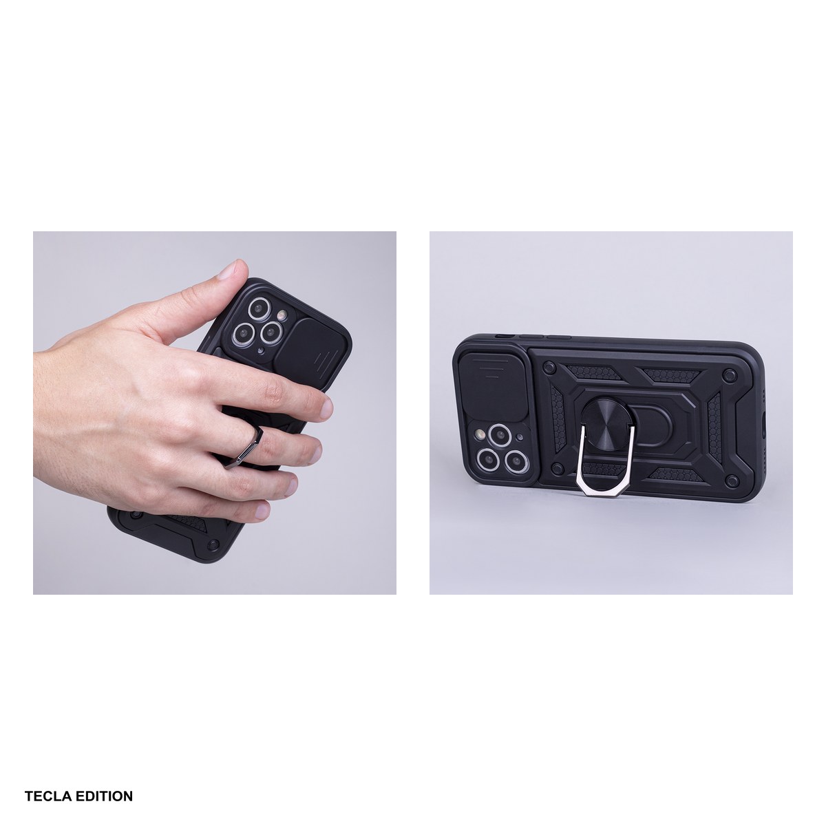 Husa Defender Slide pentru Xiaomi Redmi Note 14 Pro Plus 5G, Carcasa, Negru [4]