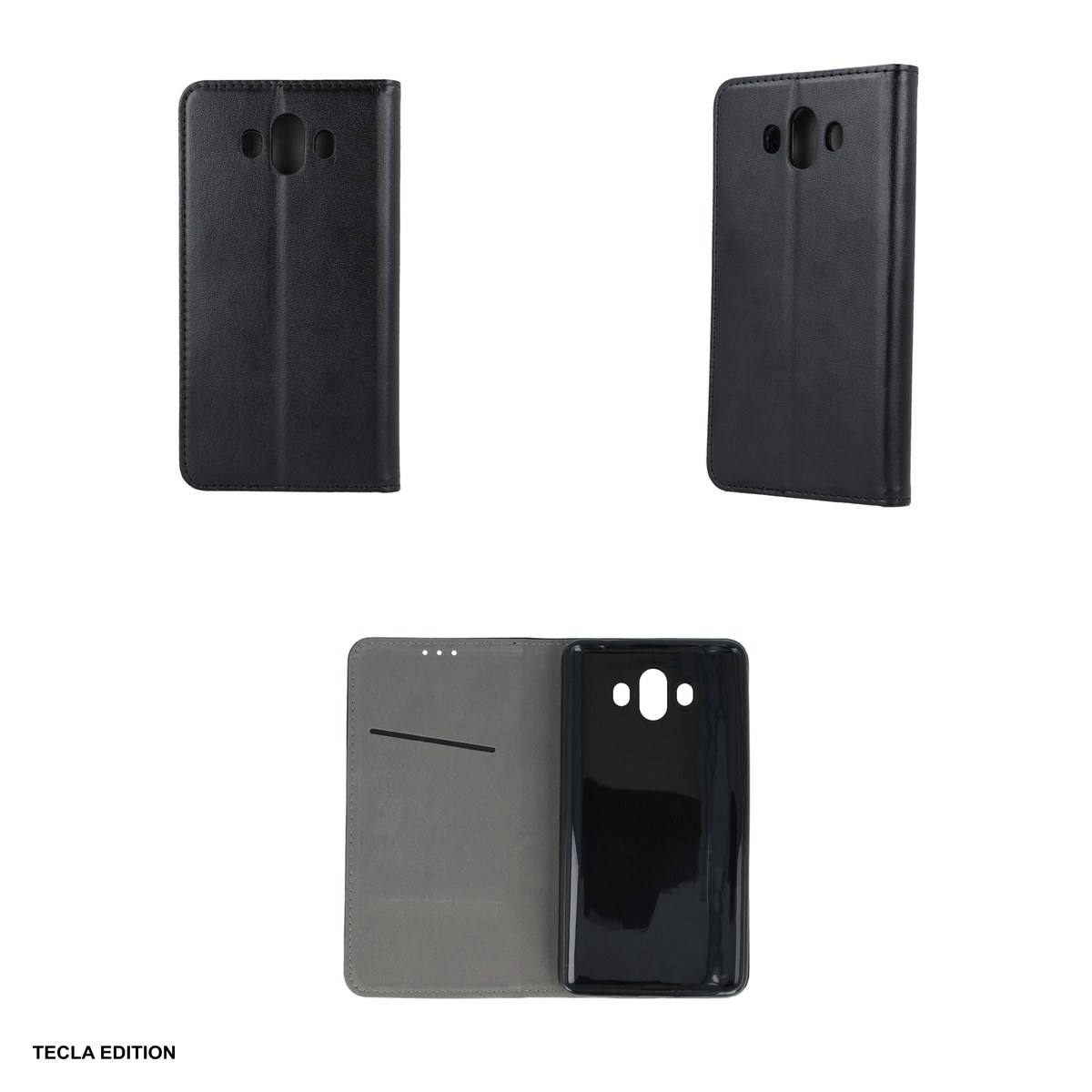 Husa Smart Magnetic pentru Realme Note 60, tip carte cu inchidere magnetica, Negru [3]