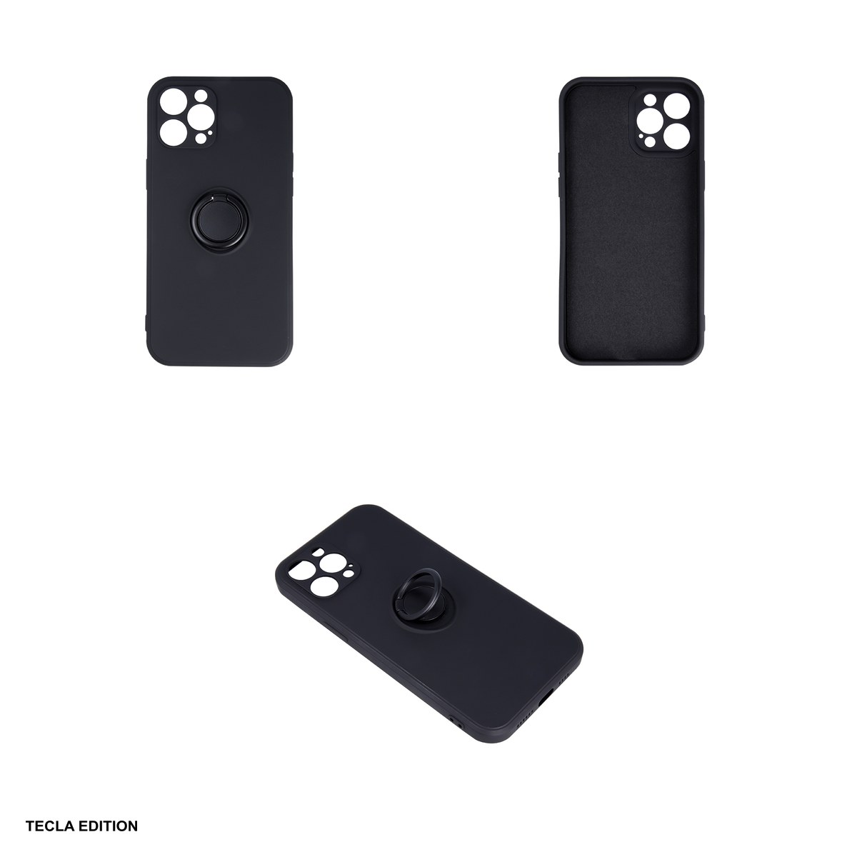 Husa Finger Grip pentru Samsung Galaxy S25 Plus, Carcasa, Negru [3]