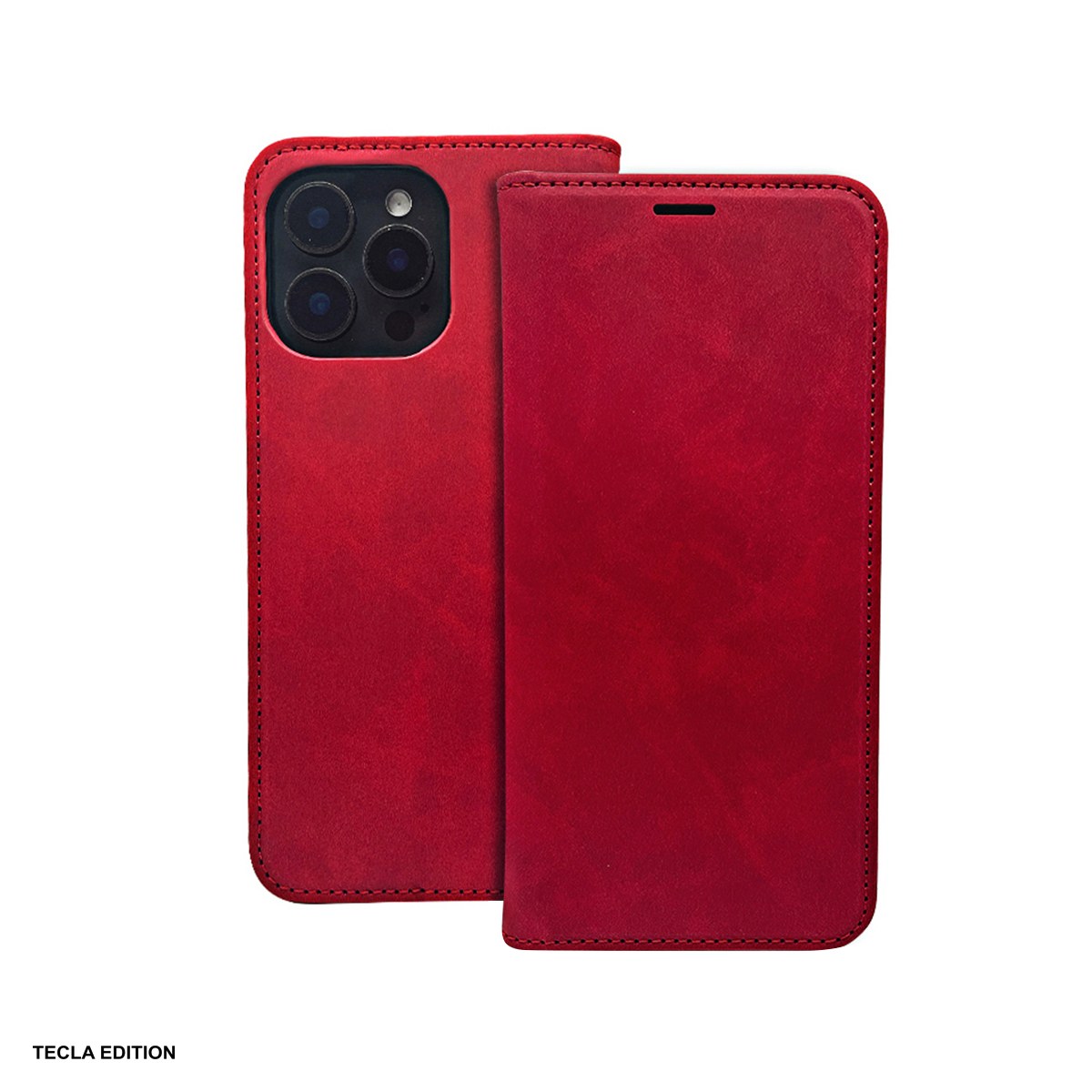 Huse si protectii pentru Honor 400 Lite - Husa Smart Suede pentru Honor 400 Lite, tip carte cu inchidere magnetica, Rosu