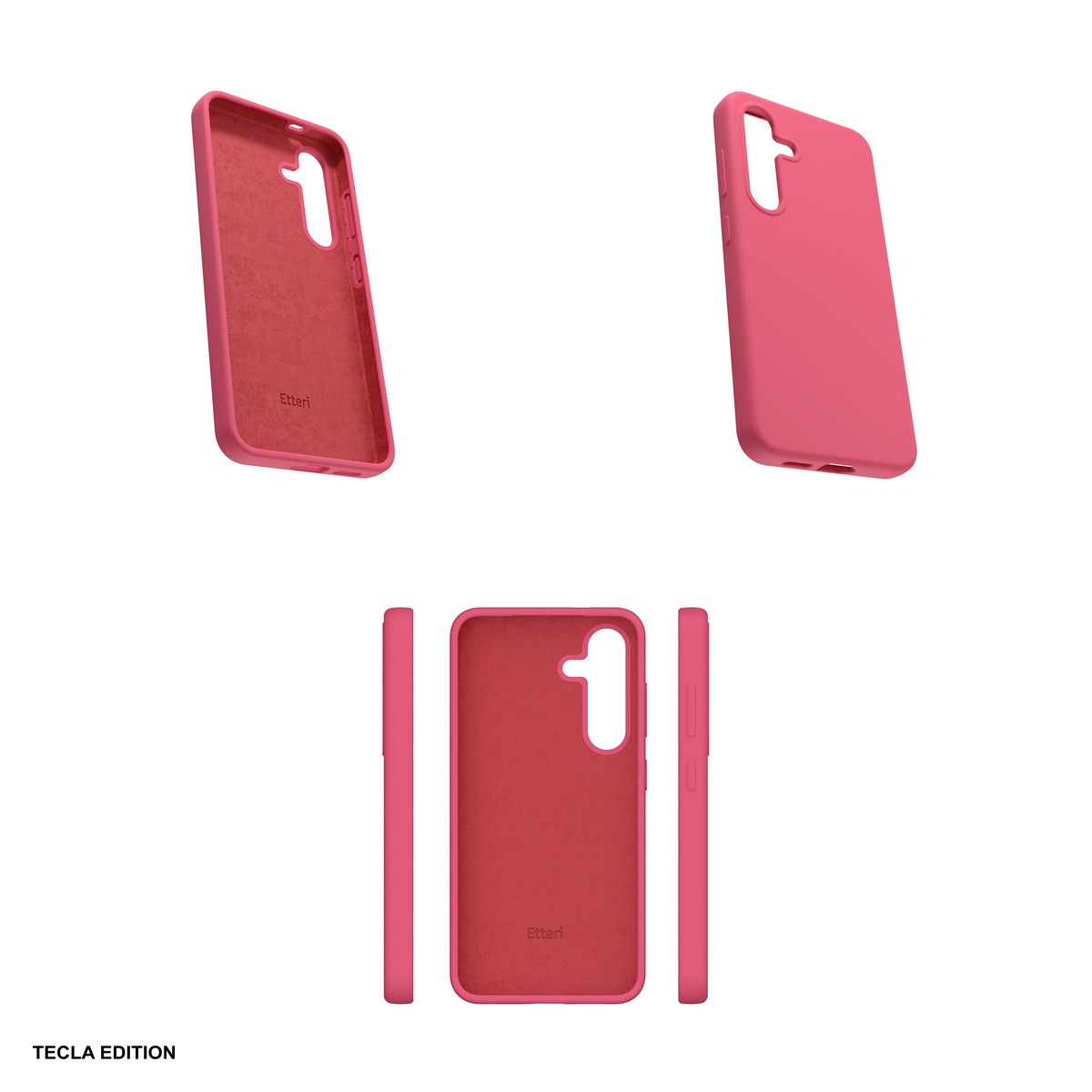 Husa Etteri Silicone Mag raspberry pentru Samsung Galaxy S25 Edge, Carcasa magnetica, Rosu [4]