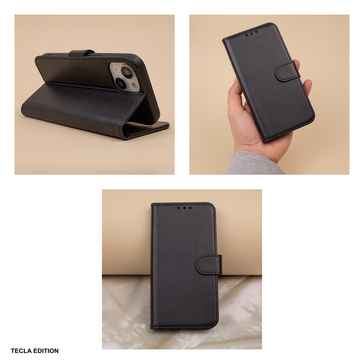 Husa Smart Classic pentru Honor Magic 7 Lite, tip carte cu inchidere magnetica, Negru [5]