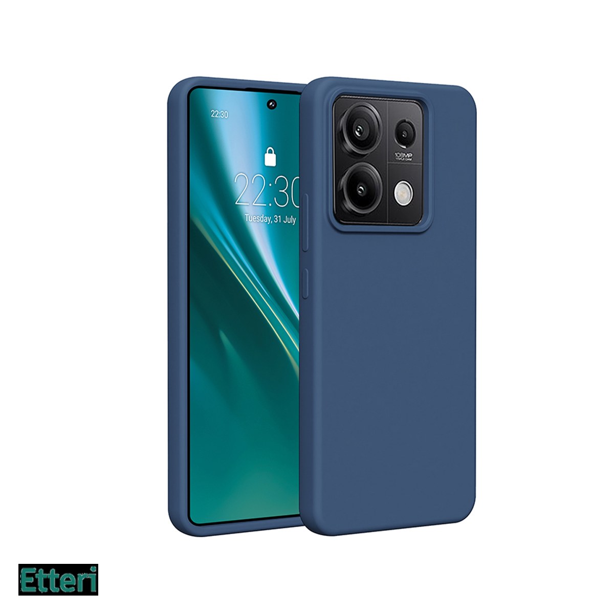 Huse si protectii smartphone - Husa Etteri Silicone pentru Xiaomi Redmi 15C Global, Carcasa, Albastru