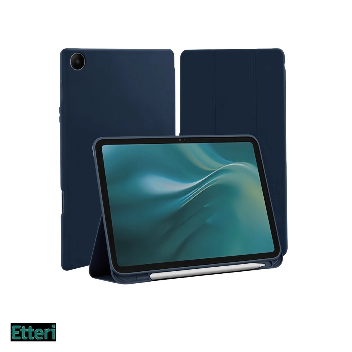 Huse si protectii smartphone - Husa Etteri Tab pentru Samsung Galaxy Tab A9, Carcasa magnetica, Albastru