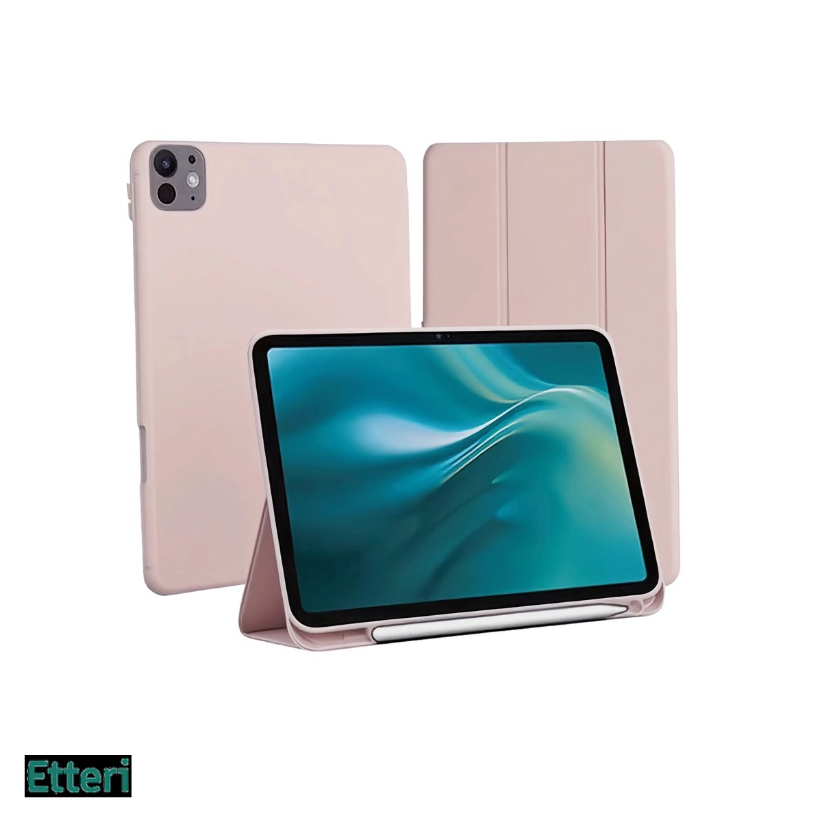 Accesorii IT - Husa Etteri pentru Apple iPad Pro 11 (2024), Carcasa, Roz deschis
