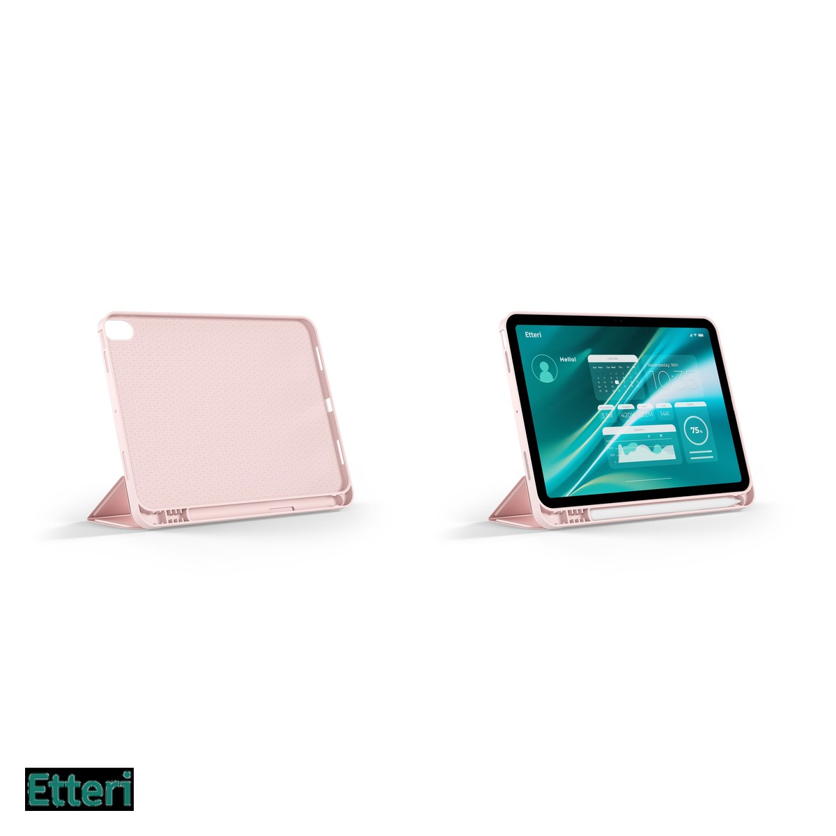 Husa Etteri pentru Apple iPad Pro 11 (2024), Carcasa, Roz deschis [4]