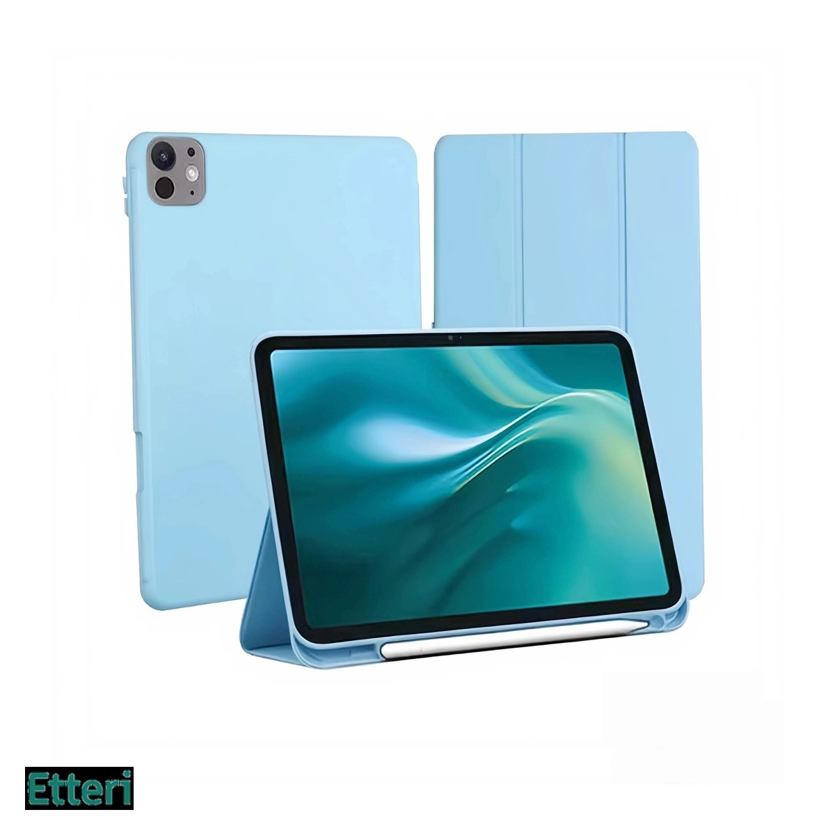Accesorii IT - Husa Etteri pentru Apple iPad Pro 11 (2024), Carcasa, Albastru deschis