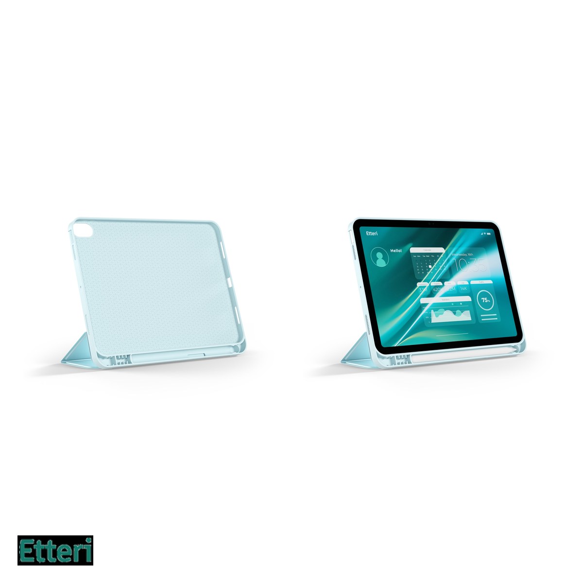 Husa Etteri pentru Apple iPad Pro 11 (2024), Carcasa, Albastru deschis [4]