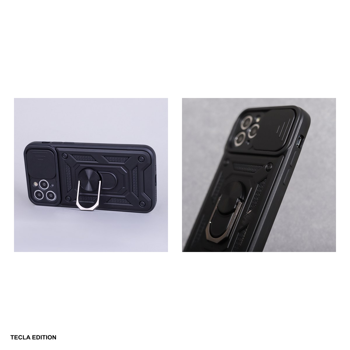 Husa Defender Slide pentru Samsung Galaxy S25 FE, Carcasa magnetica, Negru [4]