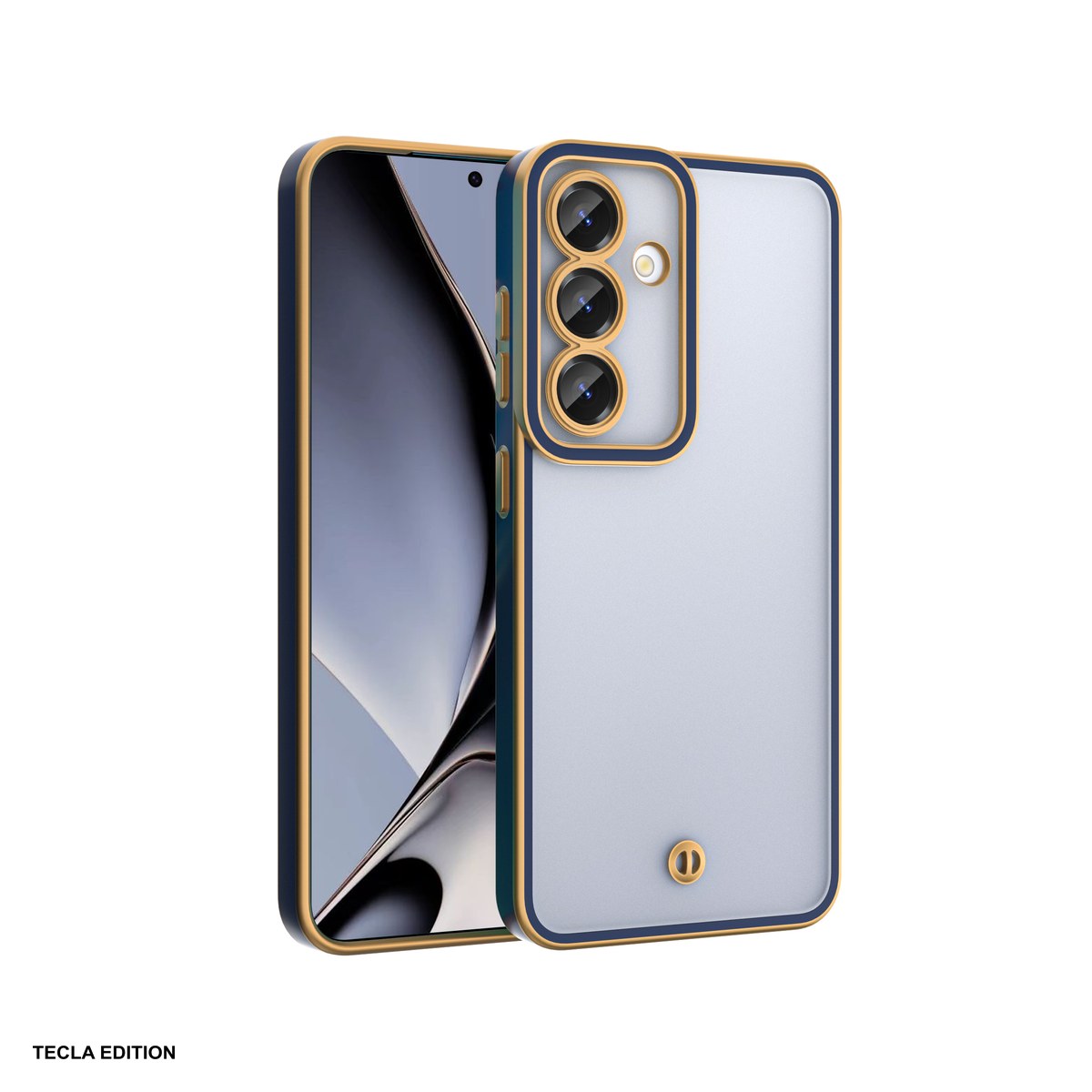 Huse si protectii pentru Oppo Reno 13F 5G - Husa Silky Gold pentru OPPO Reno 13F 5G (Global), Carcasa, Albastru