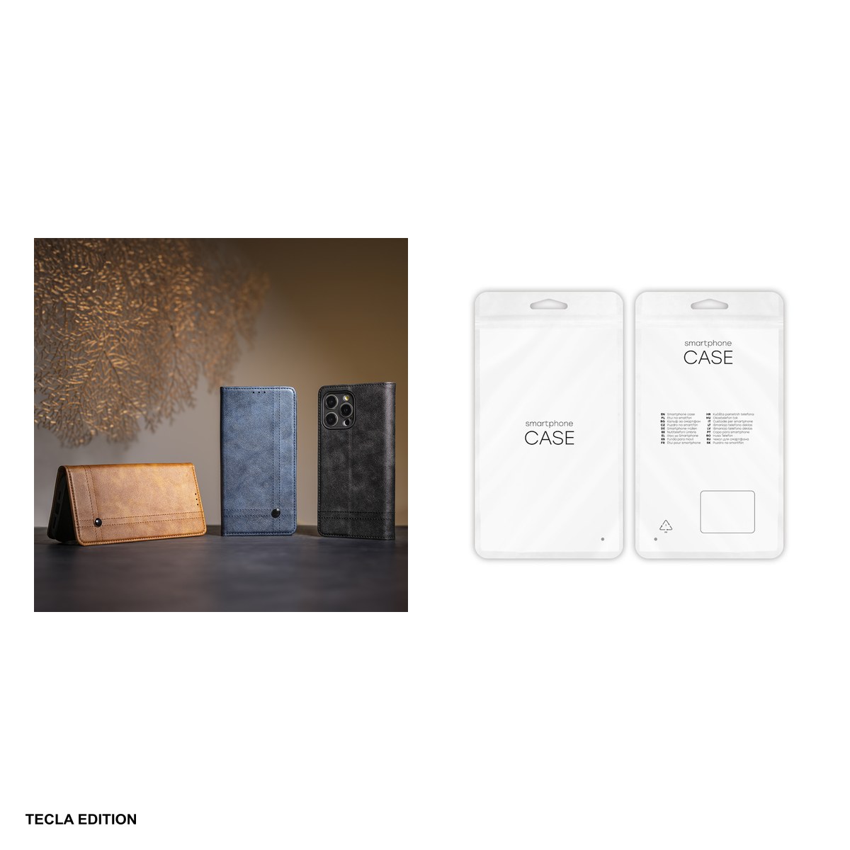 Husa Smart Seam pentru Xiaomi Redmi 15 5G, Redmi 15 4G EU, tip carte cu inchidere magnetica, Maro [5]