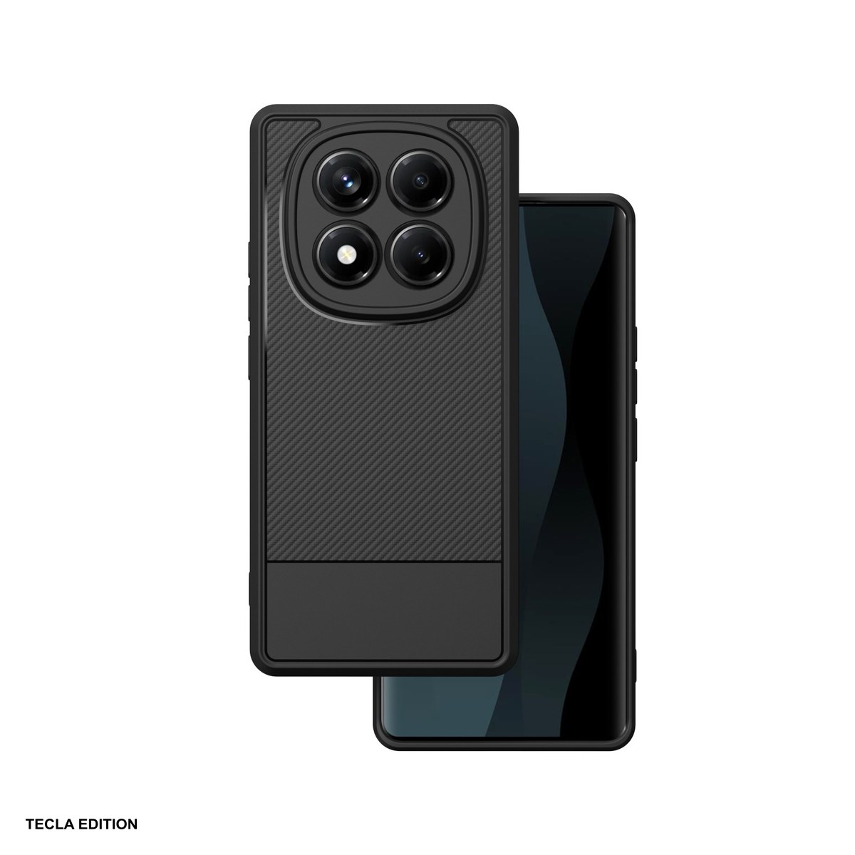 Huse si protectii pentru Xiaomi Redmi Note 14 Pro Plus 5G - Husa Simple Carbon pentru Xiaomi Note 14 Pro 5G (Global), Redmi Note 14 Pro Plus 5G (Global), Carcasa, Negru