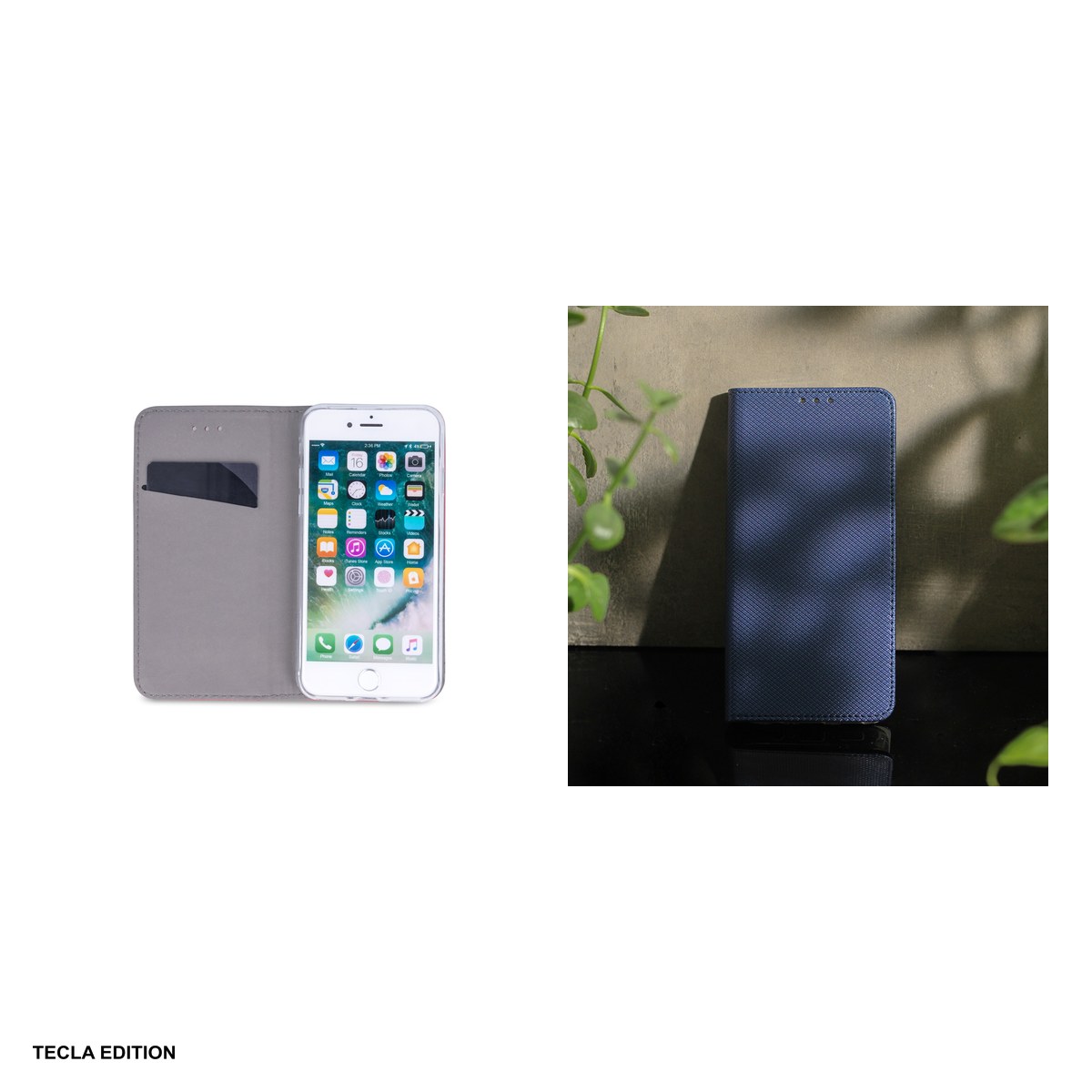 Husa Smart Magnet pentru Honor x5c Plus, tip carte cu inchidere magnetica, Albastru [4]