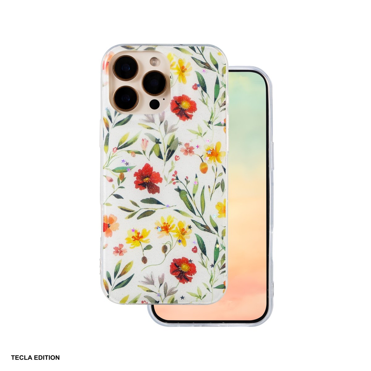 Huse si protectii smartphone - Husa Glow Glam pentru Apple iPhone 15 Pro, Carcasa, Alb