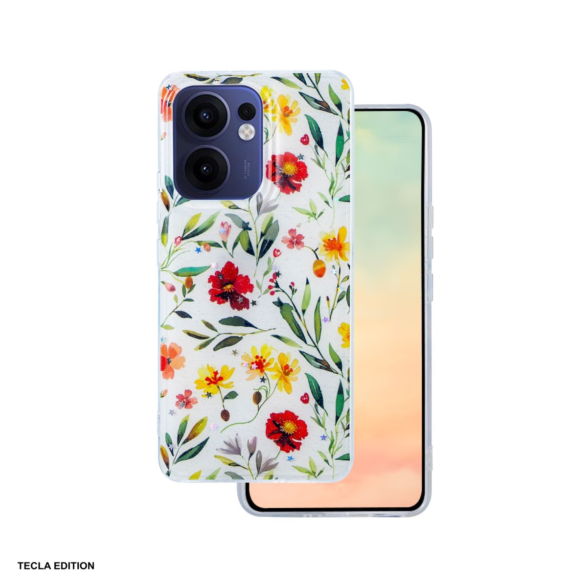 Huse si protectii pentru Oppo Reno 13F 5G - Husa Glow Glam pentru OPPO Reno 13F 5G (Global), Carcasa, Alb