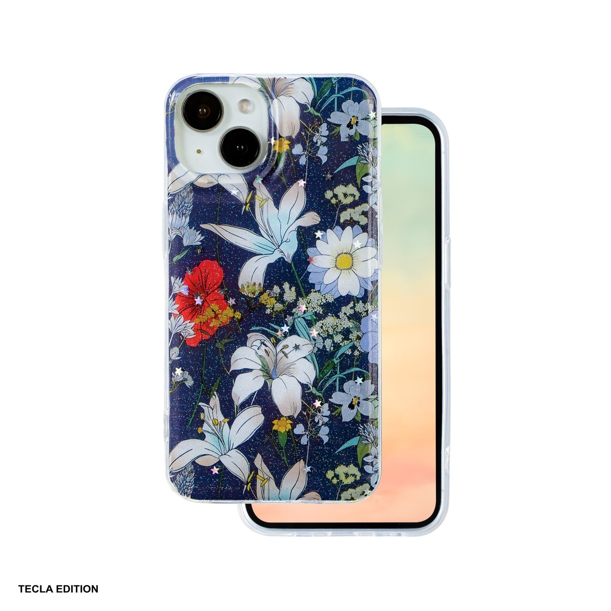 Huse si protectii smartphone - Husa Glow Glam pentru Apple iPhone 14, Carcasa, Albastru