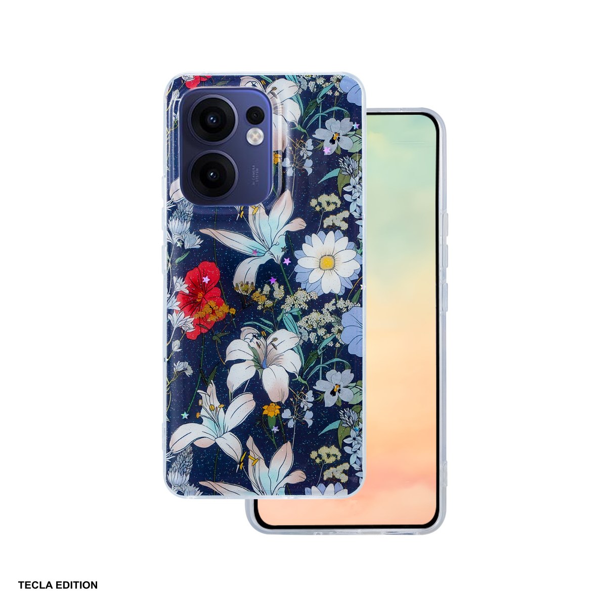 Huse si protectii pentru Oppo Reno 13F 5G - Husa Glow Glam pentru OPPO Reno 13F 5G (Global), Carcasa, Albastru