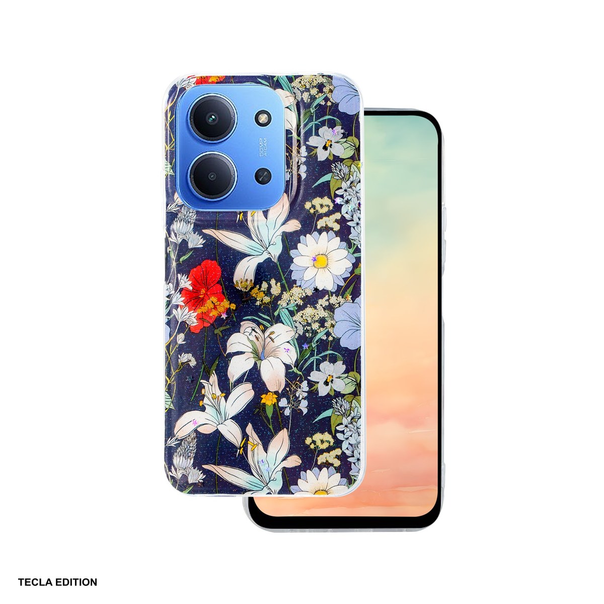 Huse si protectii pentru Xiaomi Redmi 15 5G - Husa Glow Glam pentru Xiaomi Redmi 15 4G EU, Redmi 15 5G, Carcasa, Albastru